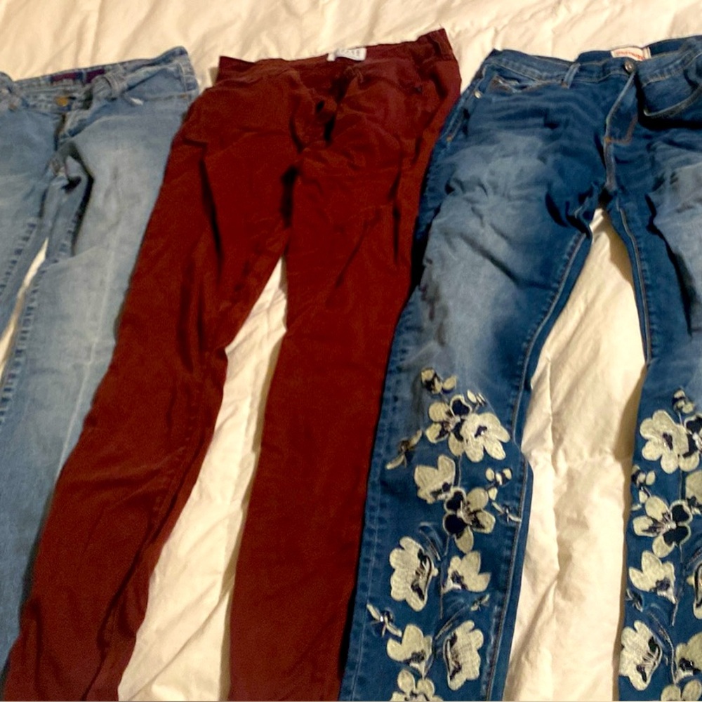 DRIFTWOOD Women's Jeans - Blue, Red, Light Blue